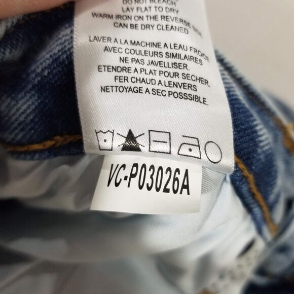 Vigoss Jeans Size 29/8 Royce 70s Stove Pipe Fray Hem Wide Leg High Rise Medium - Picture 10 of 14